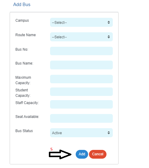 How admin can add Bus, Route and Boarding point in Bus portal